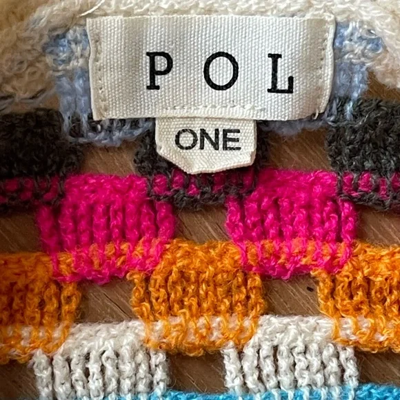 POL One Boho Granny Square Crochet Duster Cardigan Sweater OS - Picture 4 of 12